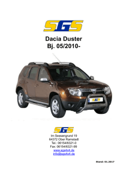 Dacia Duster Bj. 05/2010