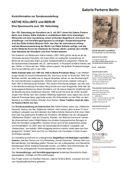 Kollwitz und Berlin - Kurzinformation