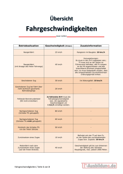 Fahrgeschwindigkeiten / Seite 1 von 3 - TF
