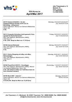 EDV-Angebote im April 2017