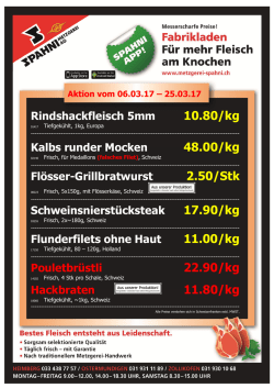 zum PDF Angebot - Metzgerei Spahni AG