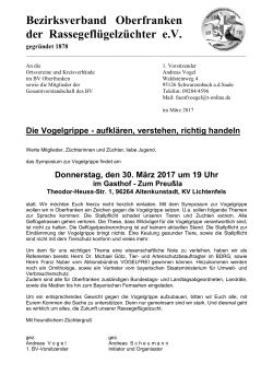 Einladung zum Symposium am 30.3.2017 Die - KV Hof