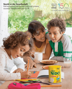 Nestl&eacute; in der Gesellschaft 2016