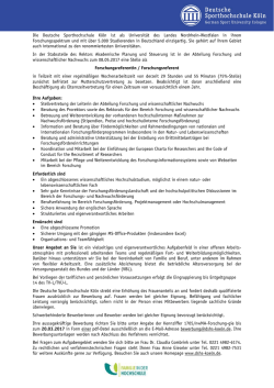 in in der Stabsstelle des Rektors Akademische Planung und