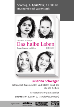 Susanna Schwager - Kulturkreis Walenstadt