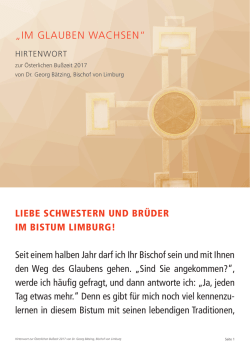 im glauben wachsen - kirche