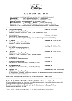 Ausschreibung Merkendorf April 2017 - Reit