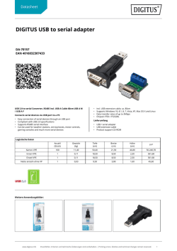 DIGITUS USB to serial adapter