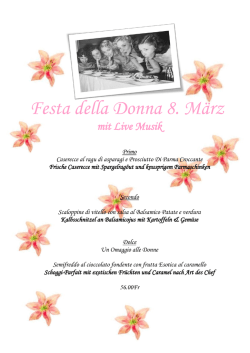 Festa della Donna 8. M&auml;rz