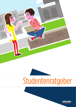 Jetzt kostenlosen Studentenratgeber herunterladen