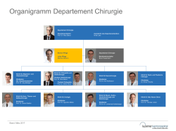 Organigramm Departement Chirugie