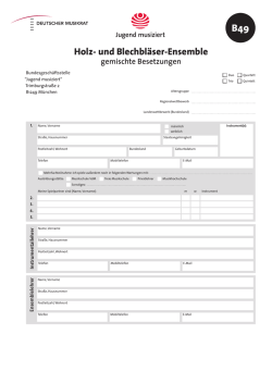 Holz- und Blechbl&auml;ser-Ensemble
