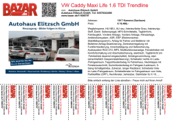 VW Caddy Maxi Life 1.6 TDI Trendline