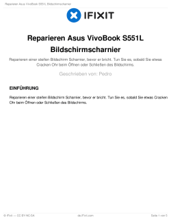 Reparieren Asus VivoBook S551L Bildschirmscharnier