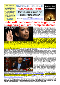 Jetzt ruft die Soros-Bande sogar zum B&uuml;rgerkrieg - Terra