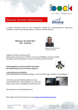 Dinova Kreativ Workshop