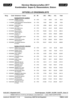 Kärntner Meisterschaften 2017 Kombination Super