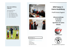 DFB-Trainer C- Lizenz-Ausbildung
