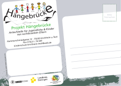 Projekt Hängebrücke - Landkreis Esslingen