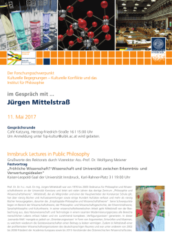 entwurf4/ Plakat A2 Gespräch mit Jürgen Mittelstraß FSP Kulturelle