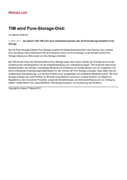 TIM wird Pure-Storage-Disti