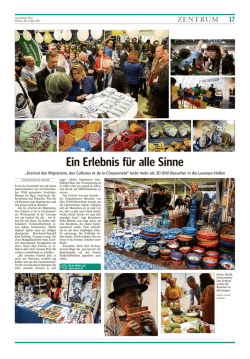 Ein Erlebnis f&uuml;r alle Sinne