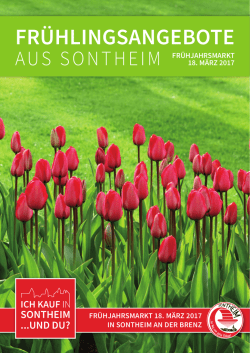 frühlingsangebote - Handels- und Gewerbeverein Sontheim an der