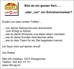 ein Schreinermeister?