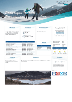 Wintersportbericht Weissensee