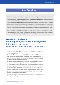 und Saxagliptin/Metformin - Arzneimittelkommission der deutschen