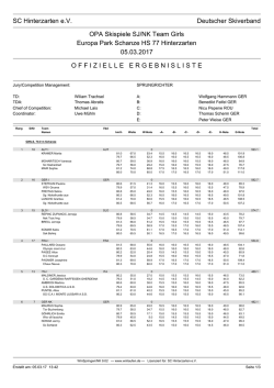 SC Hinterzarten eV Deutscher Skiverband OPA - OPA