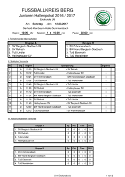 Endrunde U9 - Oberberg