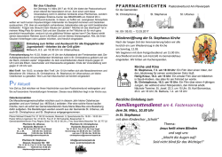 Pfarrnachrichten 05. März 2017 - Pastoralverbundes Am Revierpark