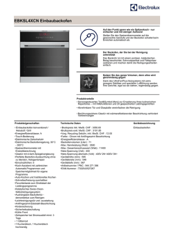 Datenblatt - Electrolux