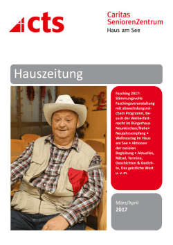 Hauszeitung M&auml;rz/April 2017 - Caritas Seniorenzentrum Haus am See