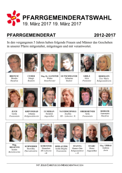 Informationsblatt zur PGR Wahl 1