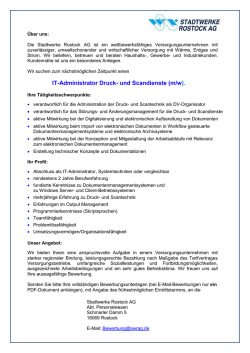 IT-Administrator Druck- und Scandienste (m/w).