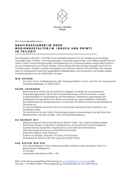 grafikdesigner / inodermediengestalter / in