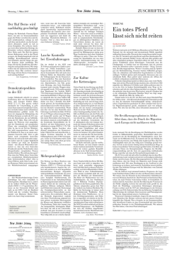 Ein totes Pferd l&auml;sstsichnichtreiten