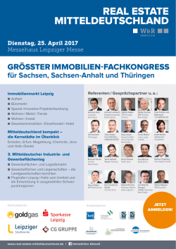 Programm/Anmeldung - Real Estate Mitteldeutschland