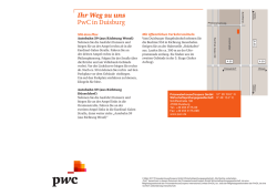 Ihr Weg zu uns PwC in Duisburg