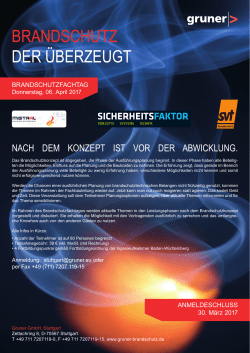 PDF-Flyer - Brandschutzfachtag