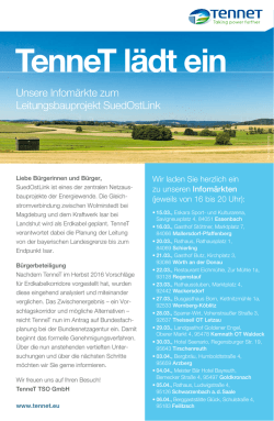 Informationsflyer TENNET