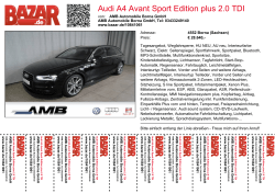 Audi A4 Avant Sport Edition plus 2.0 TDI
