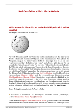 NachDenkSeiten &ndash; Die kritische Website