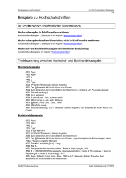 Hochschulschriften