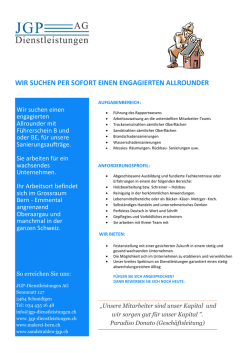 Jobs - JGP Dienstleistungen
