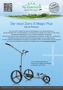 Der neue Zorro S Magic Plus - PG