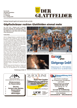 Glattgarage GmbH - Der Glattfelder