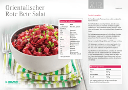 Orientalischer Rote Bete Salat